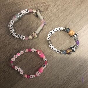 Set of 3 “Melanie Martinez Fan” Trilogy tour bracelet set